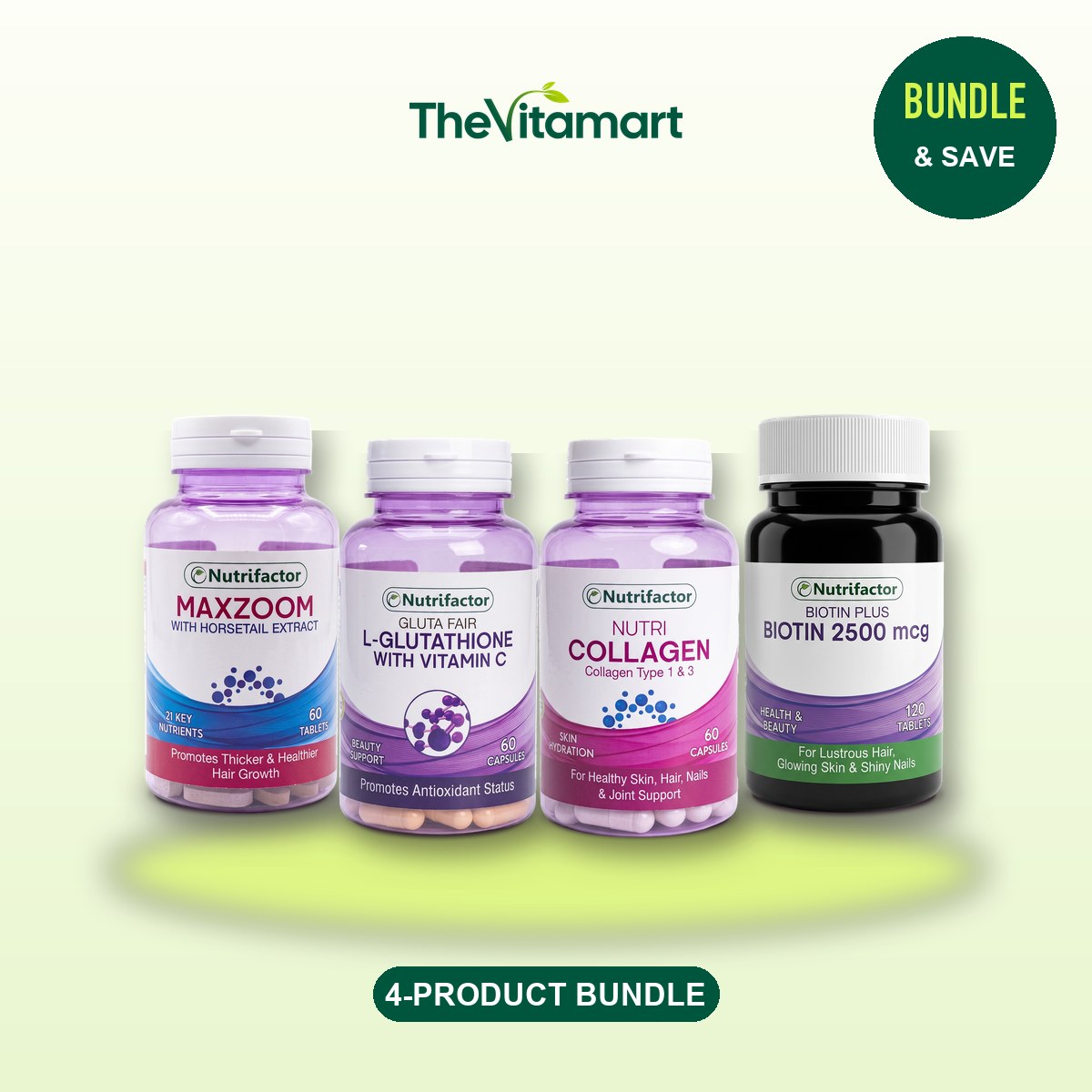 Beauty & Hair Supplements for Women Bundle