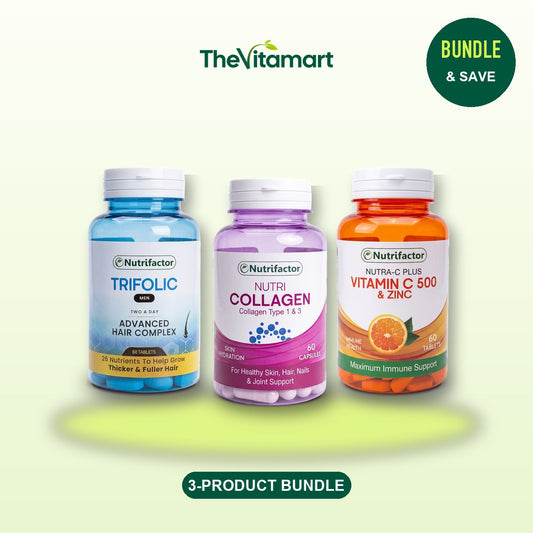 Hair & Skin Supplements for Men Bundle